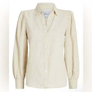 Rails button down puff sleeves shirt